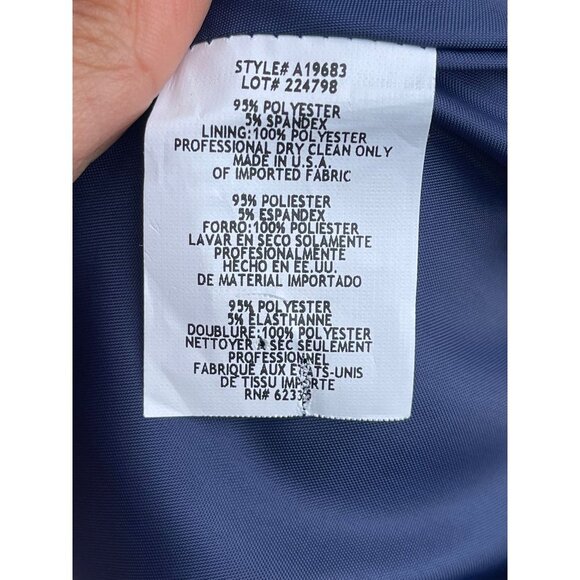 Aqua Womens Sleeveless Colorblock High Low Dress Navy Pink Sz 8 - Picture 11 of 11